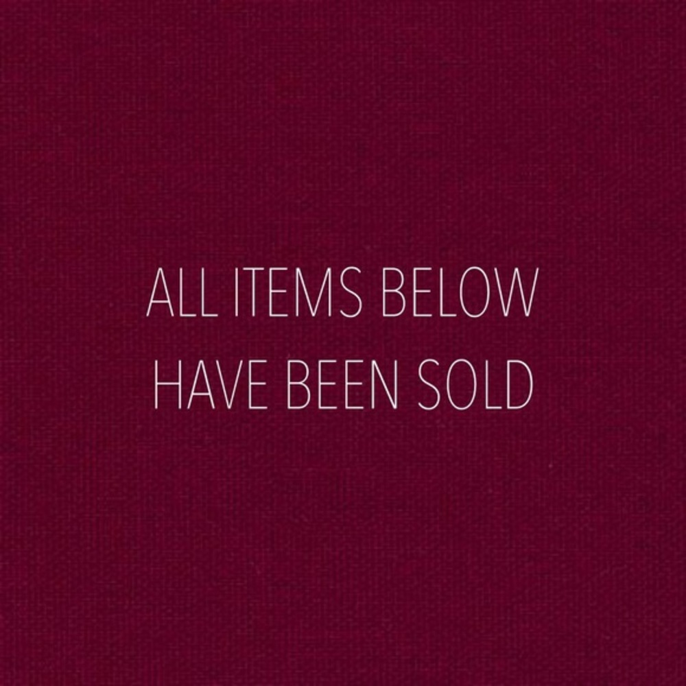 All Items Below Are Sold